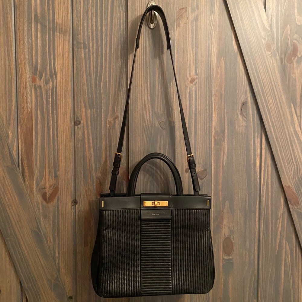 MARC JACOBS Lamb leather bag purse 2 straps